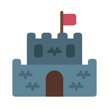 Kale simgesi. Vektör çizim 