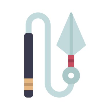 Sallanan Bıçak Silahı Web ikon vektör çizimi