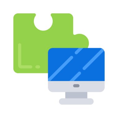 Bilgisayar Sorunları simgesi, vektör illüstrasyonu 