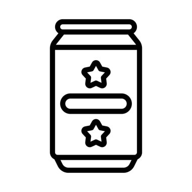 Bira kutusu simgesi, vektör illüstrasyonu 