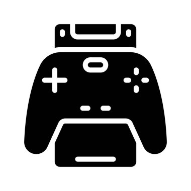 Mobil Oyun Denetleyicisi Web simgesi vektör illüstrasyonu