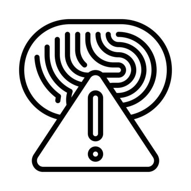 Başparmak Yazdırma Hatası Web simgesi vektör çizimi