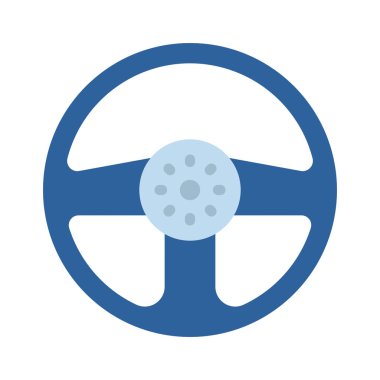 Direksiyon tekeri ağ ikonu vektör illüstrasyonu