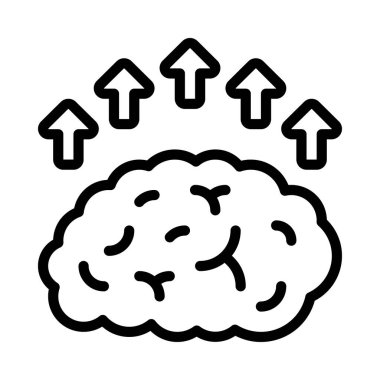 Zihinsel Kapasite Web ikon vektör resimlemesini Artır