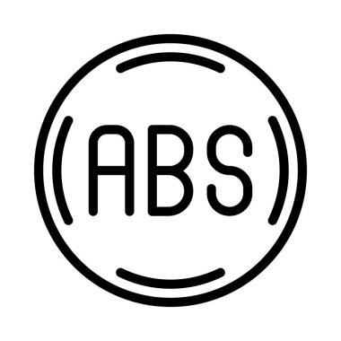 ABS hafif ağ simgesi vektör illüstrasyonu