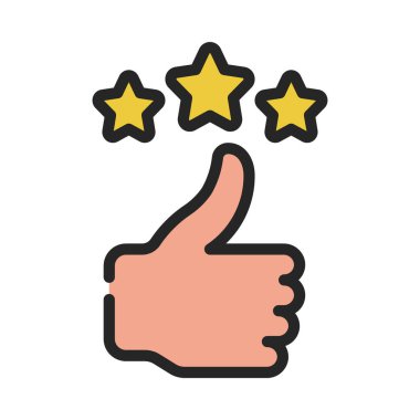 Gözden Geçirme simgesi, vektör illüstrasyonu 