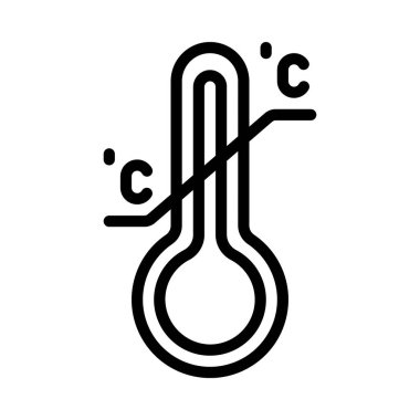 Sıcaklık web simgesi vektör illüstrasyonu