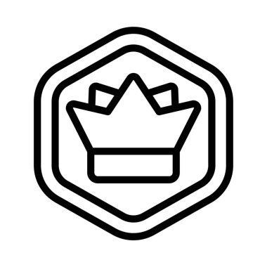 Premium Token düz simgesi, vektör illüstrasyonu 