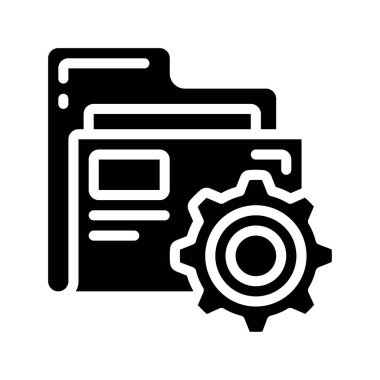 Dizin Ayarları simgesi, vektör illüstrasyonu 