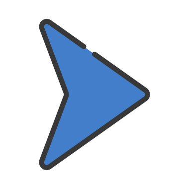 ok simgesi vektör illüstrasyonu