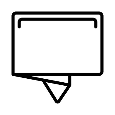 konuşma kabarcığı vektör çizimi 