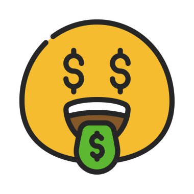 Para Gözü Web simgesi vektör illüstrasyonu