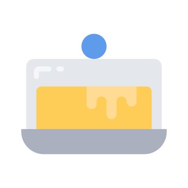 tereyağı ağ ikonu vektör illüstrasyonu 