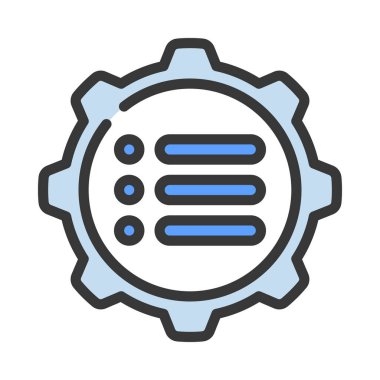 Yönetim simgesi vektör illüstrasyon tasarımı