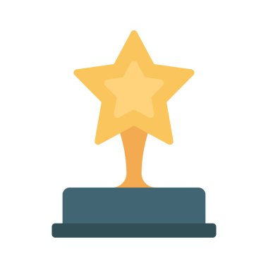 Yıldız Ödülü Web simgesi vektör illüstrasyonu