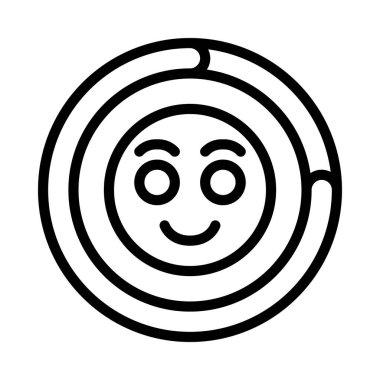 Emoji modern simgesinin vektör illüstrasyonu   