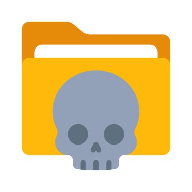 Dizin simgesi, vektör illüstrasyonlu kafatası