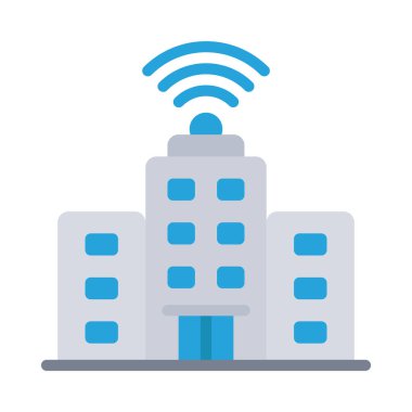 Smart City simge vektör çizimi tasarımı