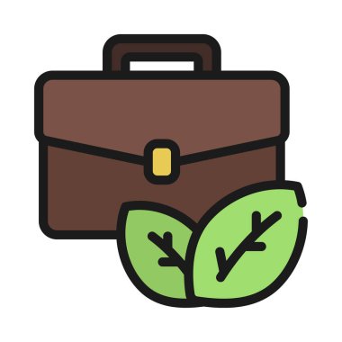 İş Ekolojisi Web simgesi vektör illüstrasyonu