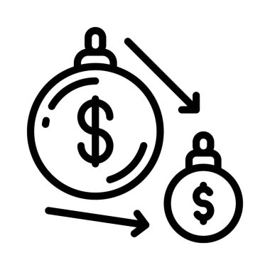 Borç Ağı vektör illüstrasyonunu Azalt 