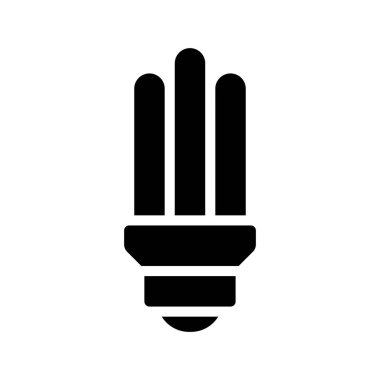 Eko ampul simgesi, vektör illüstrasyonu