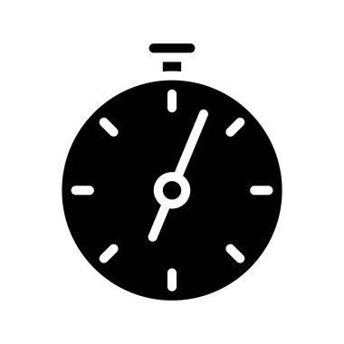 Stop Watch Zamanlayıcı web simgesi, vektör illüstrasyonuName.              
