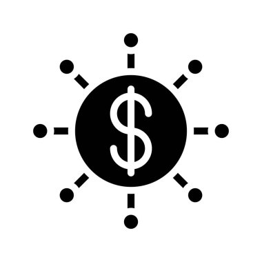 Finansal Dağıtım web simgesi vektör illüstrasyonu