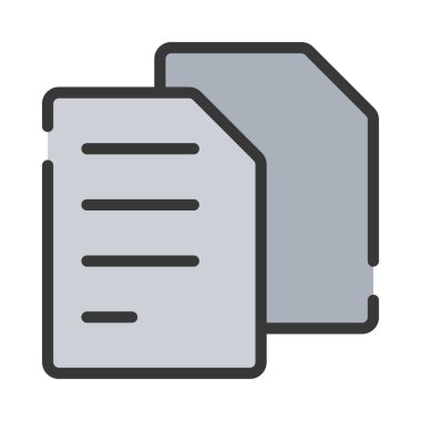 belge simgesi, vektör illüstrasyonu 