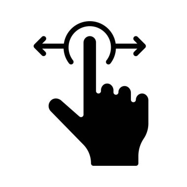 Sol ve Sağ Web ikonu vektör resimlemesini kaydır