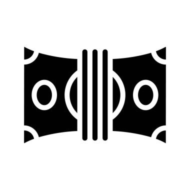 Bağlı Para Web simgesi vektör illüstrasyonu