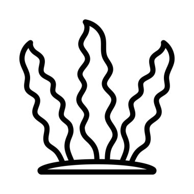 Deniz yosunu ikonu vektör illüstrasyonu