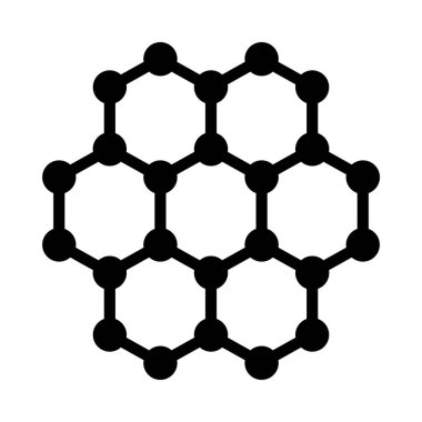 Moleküller web simgesi vektör çizimi