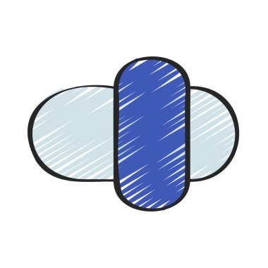 Düğme Kaydırıcı web simgesi vektör çizimi