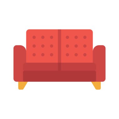  kanepe ikonu vektör illüstrasyonu 