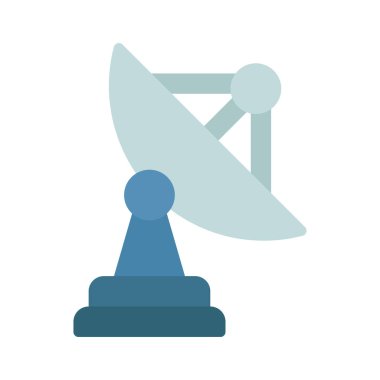 uydu anten simgesi, vektör illüstrasyonu 