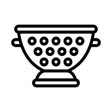 Colander web simgesi vektör illüstrasyonu