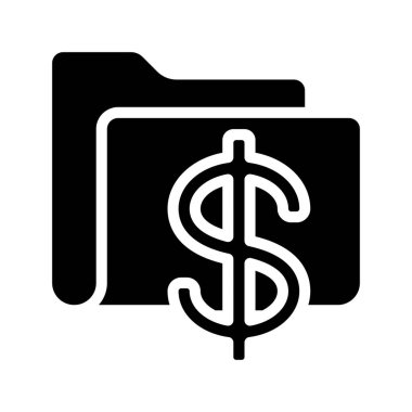 Dolar Dizini simgesi, vektör illüstrasyonu 