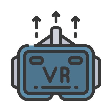 Artan VR Speed simgesi, vektör illüstrasyonu basit tasarım