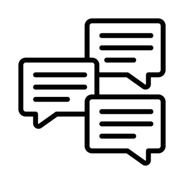 Üç İleti Web simgesi vektör illüstrasyonu