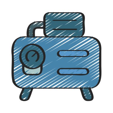 Araba Oluşturucu düz simgesi, vektör illüstrasyonu 