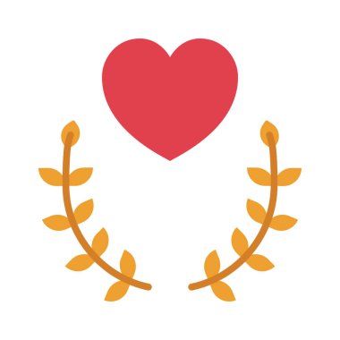 Aşk Ödülü Simge ve vektör illüstrasyonunu Bırakıyor