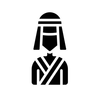 Uzun Maskeli Ninja Ağ vektör illüstrasyonu