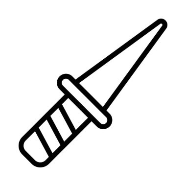 Noktalı Hançer Ağı ikon vektör çizimi