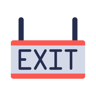 Çıkış İmzası Web simgesi vektör illüstrasyonuName