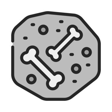 Fosil ağ ikonu vektör illüstrasyonu