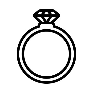 Alyans ikonu. Web için halka vektör simgesi ile basit illüstrasyon.