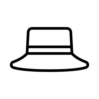 Fedora Şapka vektör düz simge       