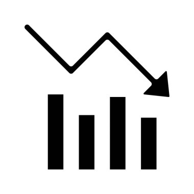  Çubuk simgesi vektör illüstrasyonunu azalt