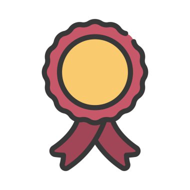 Kurdele Ödülü izole edilmiş ikon vektör illüstrasyon tasarımı         