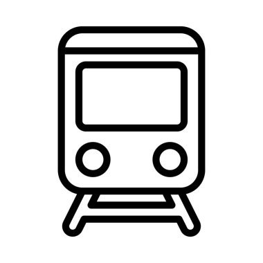 trenin düz simge vektör çizimi